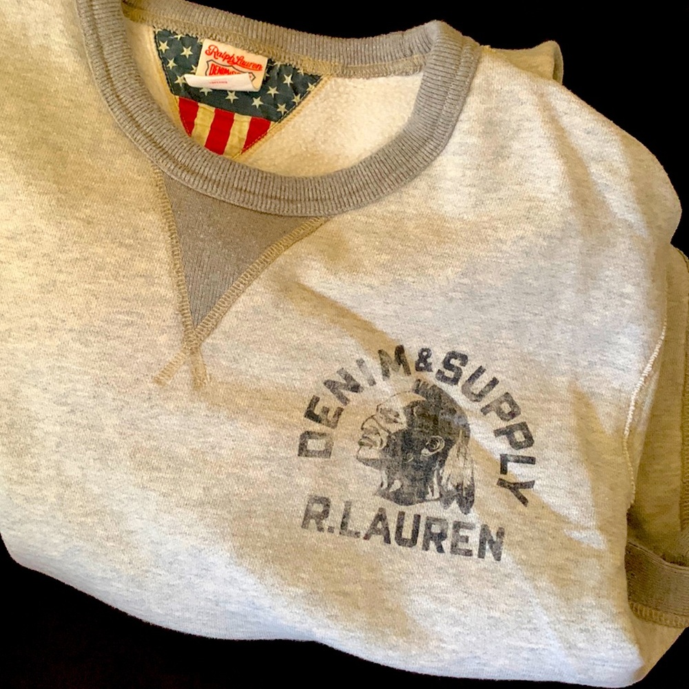 Sharp Denim & Supply Crew Neck sweatshirt in Grey, Sz. XXL 👌🏼